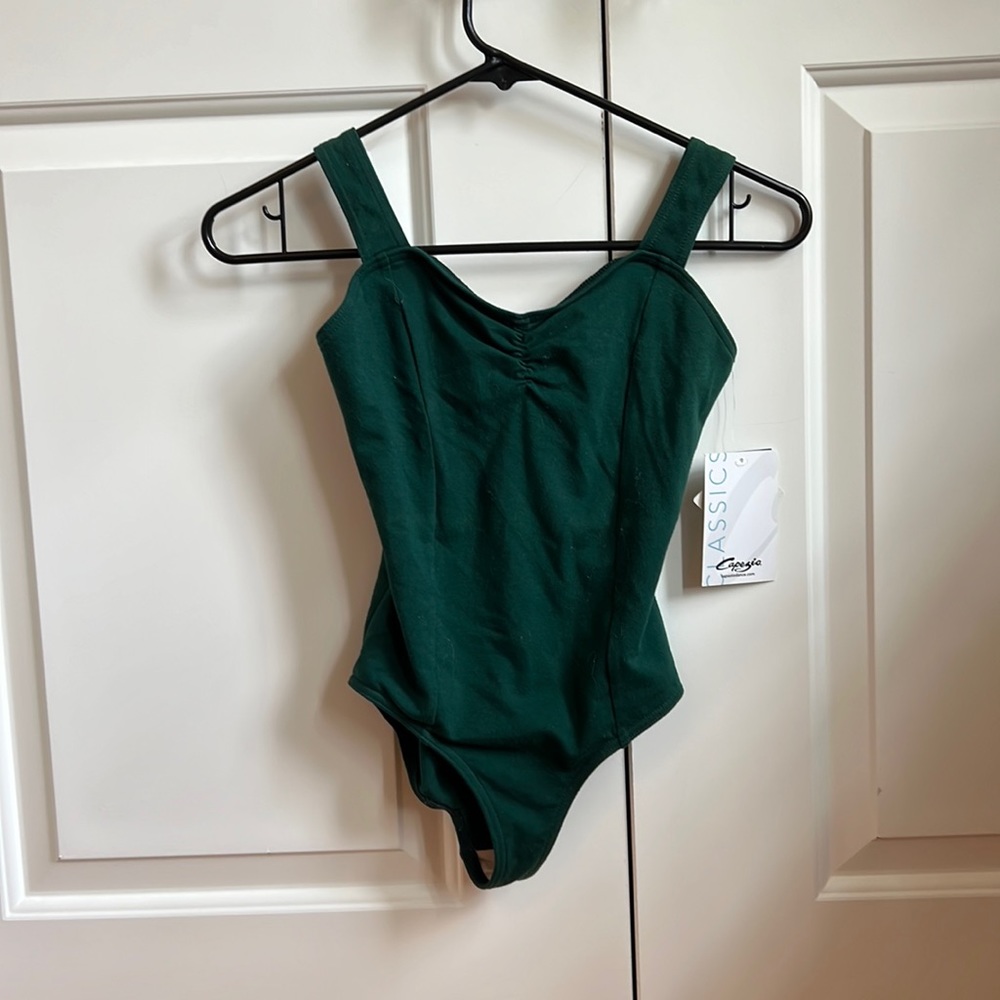 NEW Green Capezio Princess Tank Leotard